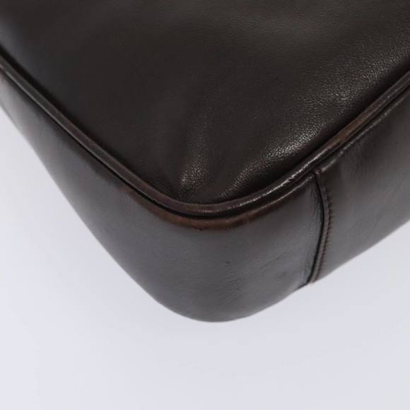 GUCCI Bamboo Hand Bag Leather 2way Brown Gold 001 1638 200047 Auth 89710 - Picture 15 of 16